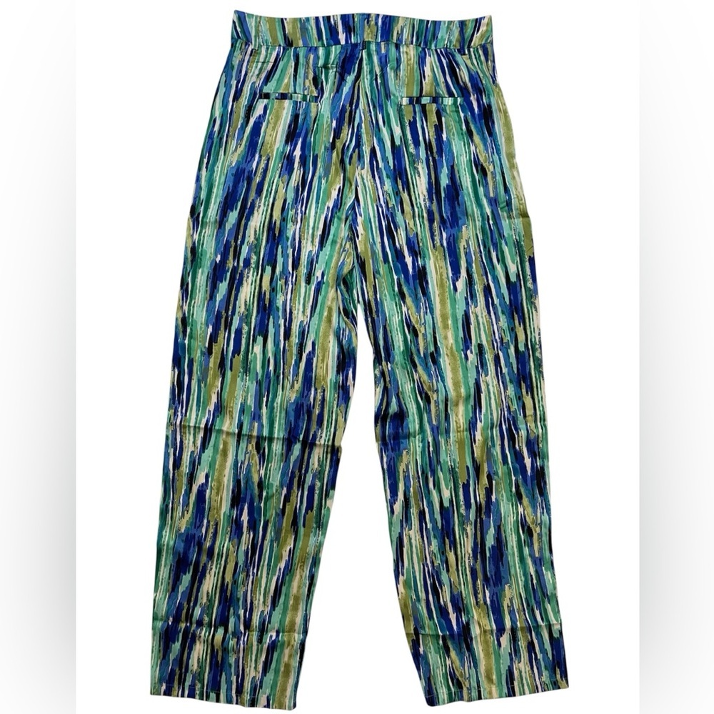 Micas Dress Pants Women’s XL Silky Colorful Wide Leg High Rise Pockets Classy - Picture 2 of 8